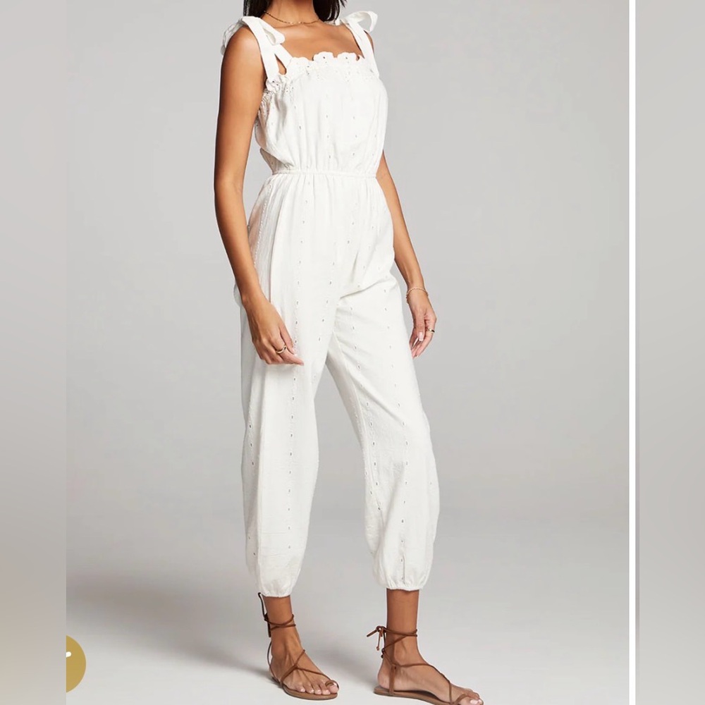 Saltwater LUXE White Eyelet jumper